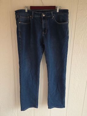 Slim Men's Ethanol Dark Blue Stretch Jeans, Size 38